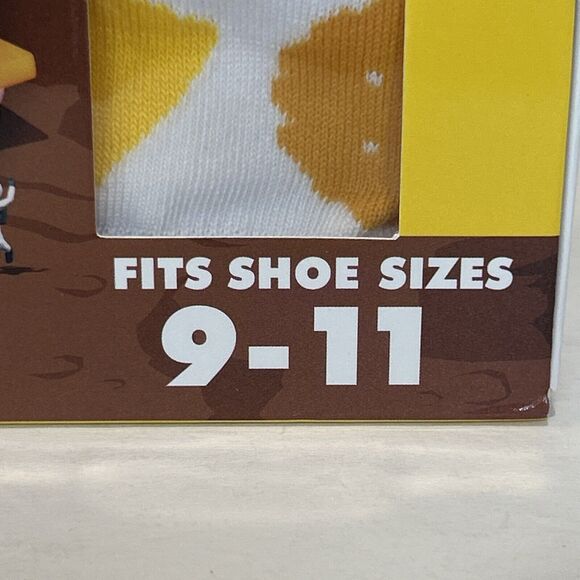 Lunchables Ham & Cheddar Cheese Crew Socks 2 Pair Men's Size 9-11 Brand New - Picture 6 of 6